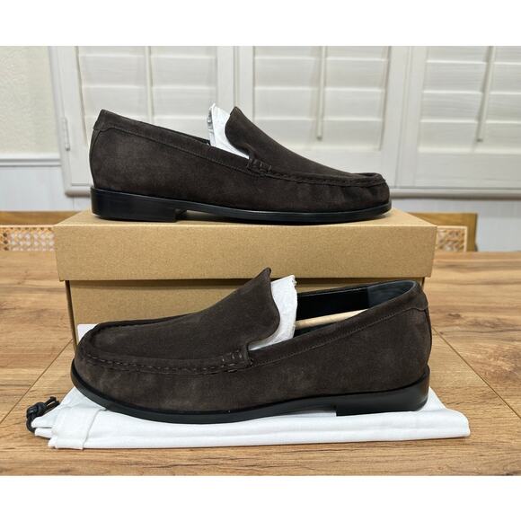 Vince Men\'s Miles Loafers Cocoa Brown Suede Size 9.5 NIB Minimalist Preppy main image 11